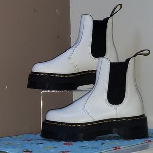 White Platform Doc Martens